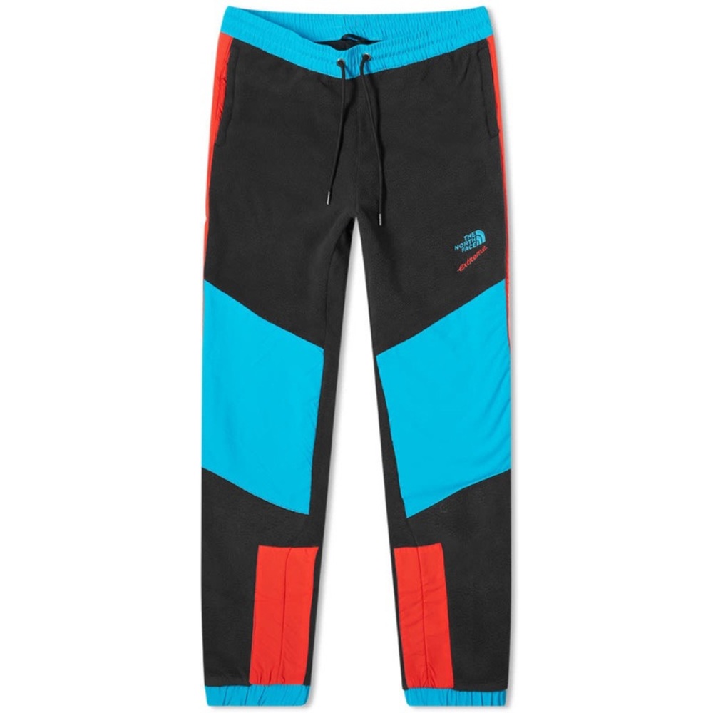 The North Face Black and Blue Sweatpants with Sporty Color-Block Design